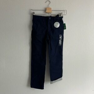 Gap Kids cozy lined navy blue pants, size 7 with adjustable waist